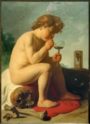 Enfant avec des bulles de savon
