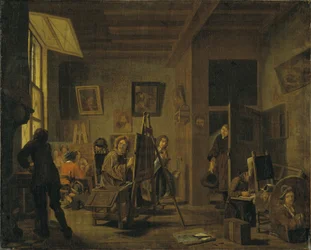 Un atelier de peintre