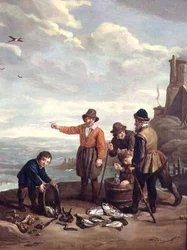 Pêcheurs sur une plage