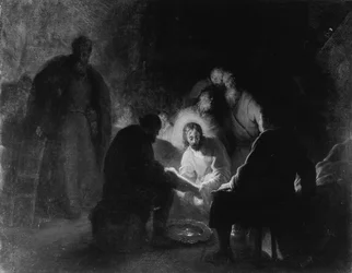 Le Christ lave les pieds des disciples