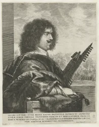 Portrait du compositeur et luthiste Jacques Gaultier, 1631-1635
