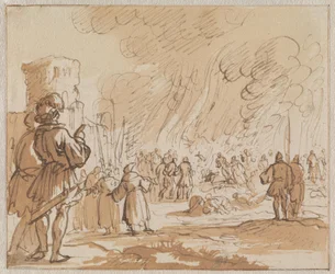 180 cathares ou albigeois sont brûlés hors de Minerve en 1210