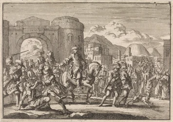 Ambassadeur français chez le sultan entrant à cheval à Jérusalem, 1674