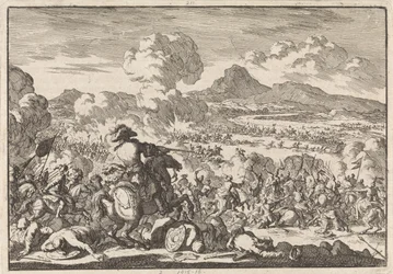 Victoire du prince Eugène sur les Turcs à la Tisza, 1697