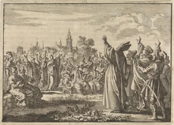 Diète polonaise où une partie proclame Auguste II le Fort et l