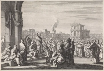 Prêche du Christ devant le Temple