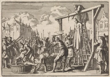 À Londres, le jésuite William Ireland est pendu et John Grove est écartelé pour un complot de régicide, 1679