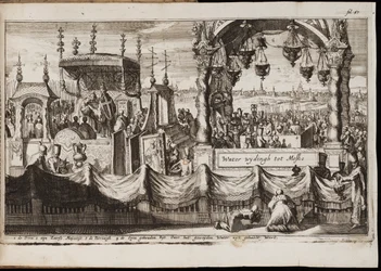 La Grande Bénédiction des Eaux à Moscou, 1677