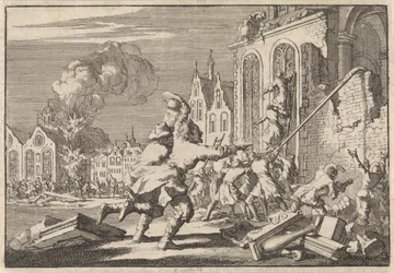 Destruction des chapelles catholiques à Londres, 1688