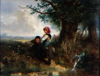 Le faisan : paysage avec figures