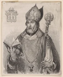 Andrzej Zebrzydowski, évêque de Cracovie - gravure sur bois d