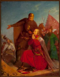 Władysław Jagiełło et Witold priant avant la bataille de Grunwald