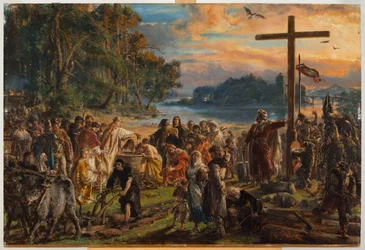 Introduction du christianisme. A.D. 965