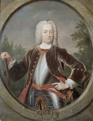 Portrait de Gustaaf Willem, baron van Imhoff, gouverneur général de la Compagnie néerlandaise des Indes orientales