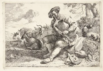 Berger avec une cornemuse