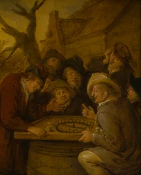 Paysans jouant à un jeu de Rouge et Noir