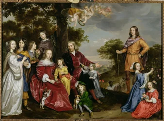 Portrait de W. van der Kerckhoven et sa famille, 1652