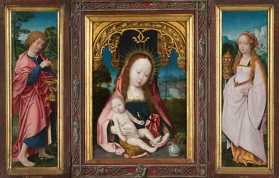 Triptyque avec la Vierge et l