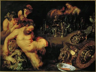 Silène ivre (huile sur toile)