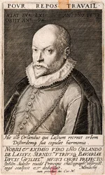 Portrait du compositeur Orlando di Lasso 1532-1594, 1593