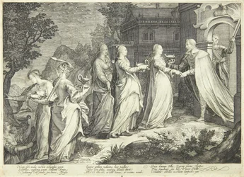 Les vierges sages reçues par le Seigneur