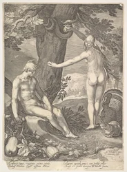Ève donnant le fruit défendu à Adam, de L