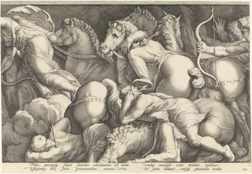 Frise avec la punition de Niobé (plaque 2)