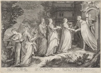 Réception des vierges sages par l