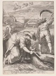 Été (Paysans récoltant le blé), extrait des Quatre Saisons