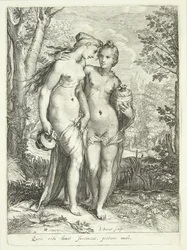 Deux nymphes de Diane avec des cruches