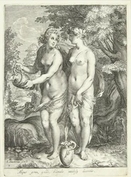Deux nymphes de Diane près d
