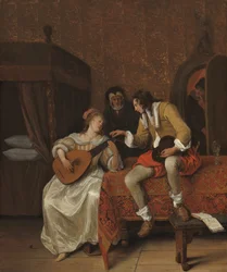 Ascagnes et Lucelle La leçon de musique, 1667