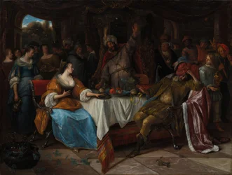 Esther, Assuérus et Haman