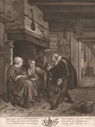 Scène de cuisine intérieure hollandaise