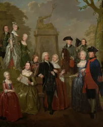 Portrait de Theodorus Bisdom van Vliet et sa famille
