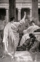 Vinicius face à Petrone, vers 1900-20 (illustration)