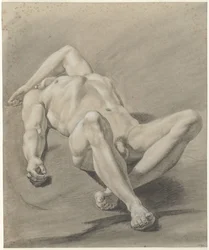 Homme nu allongé