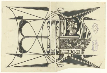 Conception de couverture pour : Henri Borel, Un rêve, 1899