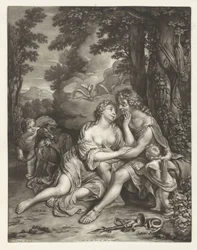 Vénus retient Adonis de la chasse