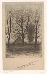 Ferme entre de grands arbres, Ewijkshoeve