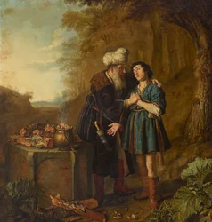 Abraham et Isaac avant le sacrifice