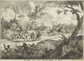 Chasse aux loups près de Conflans, Savoie