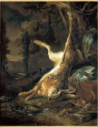 Nature morte avec un lièvre mort