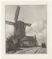 Vue du chemin de halage à La Haye