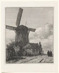 Vue du chemin de halage à La Haye