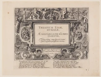 Frontispice, extrait de Theatrum Vitae Humanae (Les âges de l