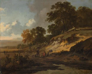 Paysage avec chasseurs, vers 1660-1680