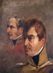 Portrait des majors-généraux britanniques Sir Frederick Ponsonby et Sir Colin Campbell, 1821
