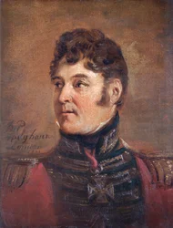 Portrait du général Sir Colin Halkett, soldat britannique, 1821
