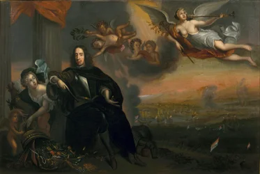 Allégorie de Cornelis de Witt (1623-1672) comme instigateur de la victoire de Chatham en 1667